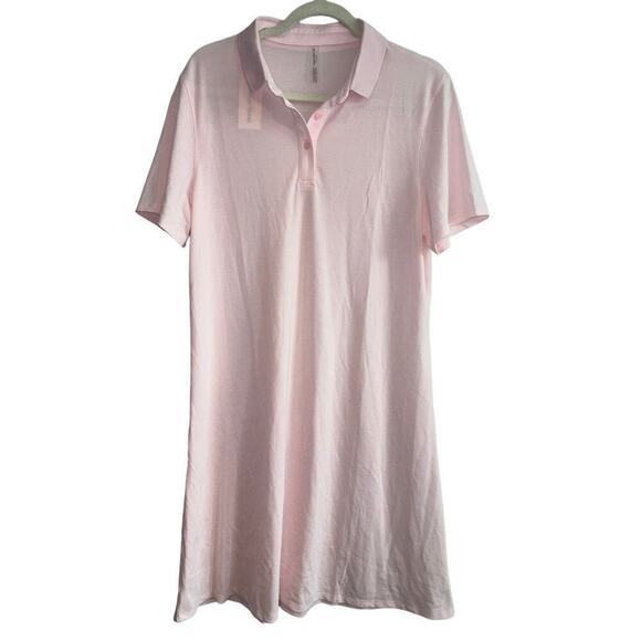 NWT Outdoor Voices Birdie Polo Dress Pink Size XXL - Picture 2 of 5
